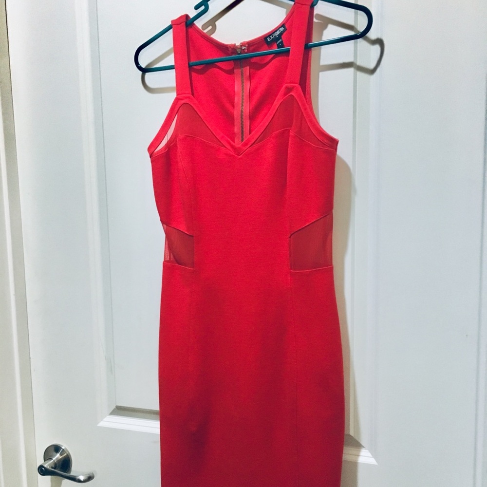 (4) Red mini dress from Express